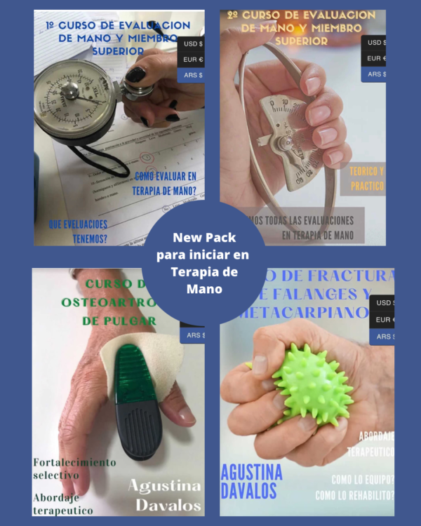 Pack de 4 Cursos Iniciando en la Terapia de Mano